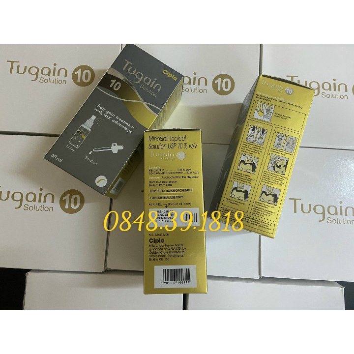 Dung Dịch Mọc Râu Tóc Tugain 10% Solution Cipla (Minoxidil 10% Hàm Lượng Cao)