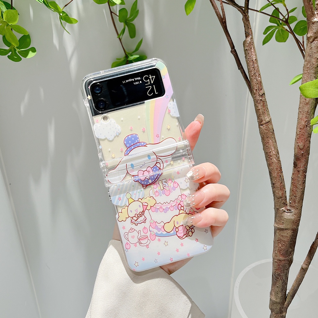 Ốp Điện Thoại PC Cứng Chống Sốc In Hình Kẹo / Mèo / Gấu Thần Cupid Cho Samsung Galaxy Z Flip 4 5G