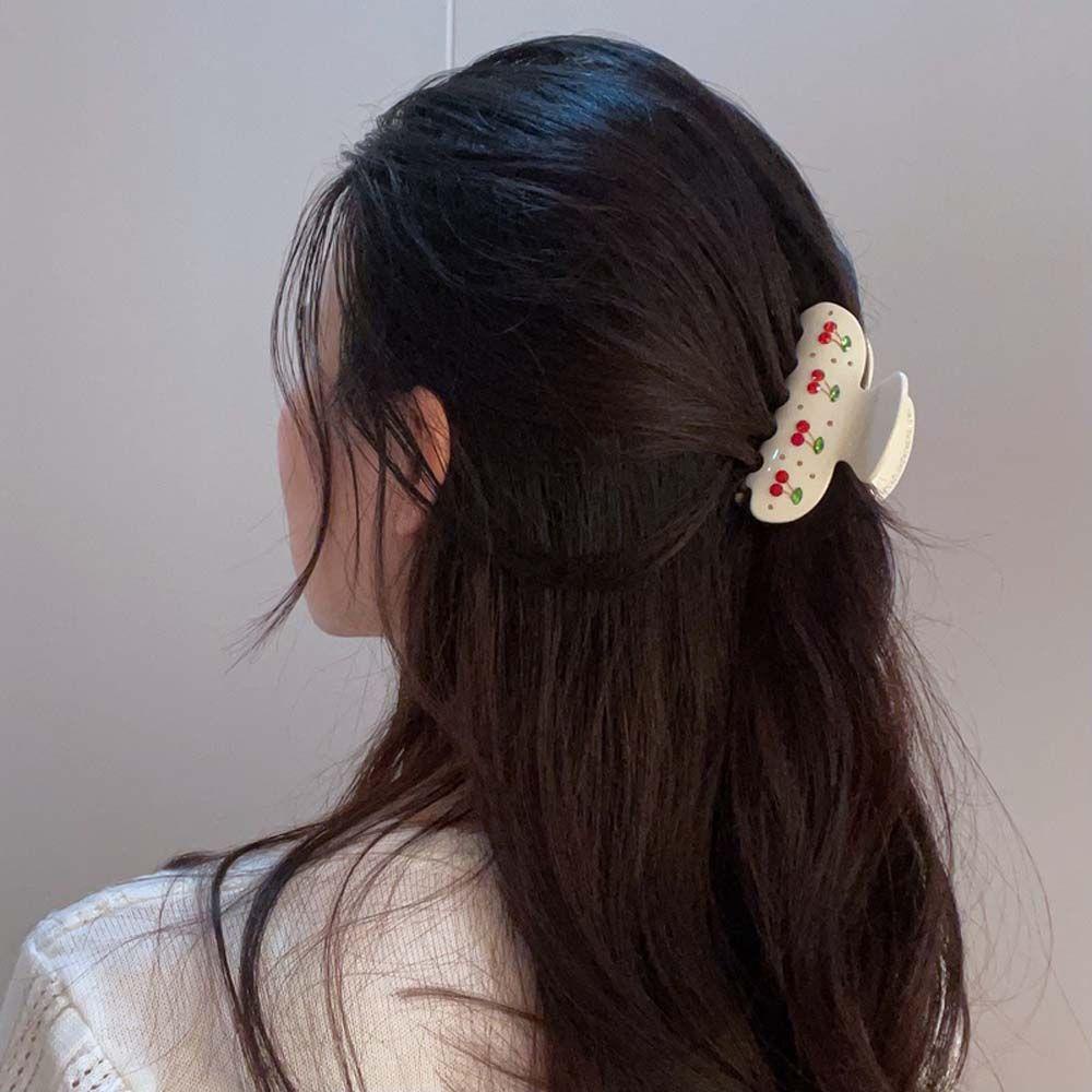 Kẹp Tóc Hình Quả Cherry Thanh Lịch|Áo Sơ Mi Trắng Anh Đào Xinh Xắn Dành Cho Nữ|Phụ Kiện Trang Trí Tóc Lấp Lánh Thời Trang