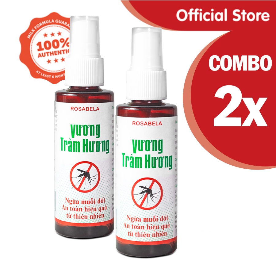 Xịt muỗi tinh dầu tràm combo 2 sản phẩm, làm dịu vết thương do muỗi và côn trùng khác cắn (60ml)