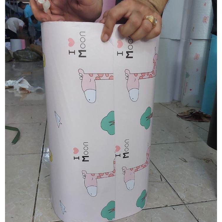 Cuộn 10m giấy dán tường HƯƠU CAO CỔ khổ rộng 45cm