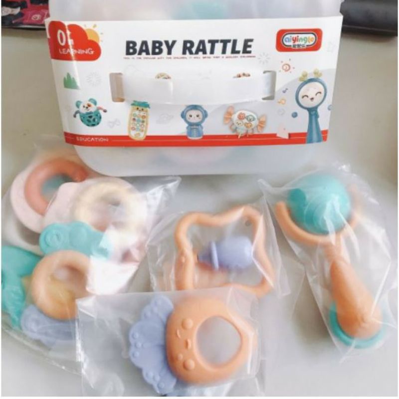 tách set GẶM NƯỚU BABY RATTLE CHO BÉ