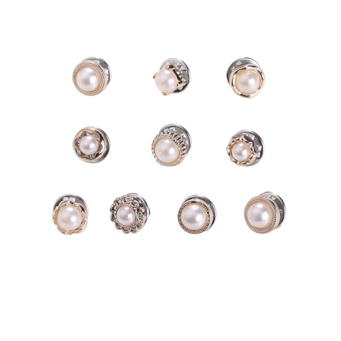 Sét 10 cái ghim khuy áo mẫu mới GC110