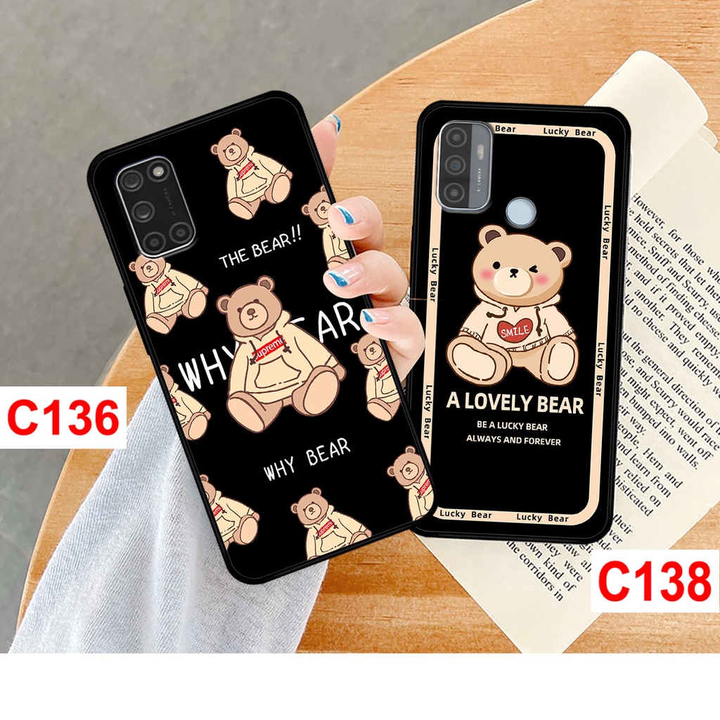 Ốp lưng Oppo A52 - A92 - A53 in hình gấu bear dễ thương. ốp oppo rẻ bền đẹp.