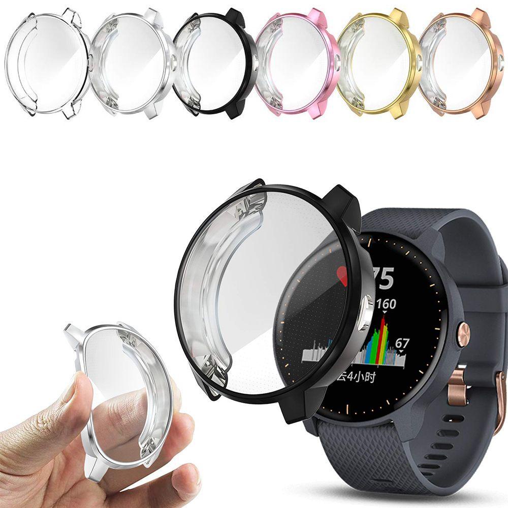 MYRONGVN Ốp TPU Mạ Điện Chống Trầy Xước Cho Đồng Hồ Garmin vivoactive 3 Music