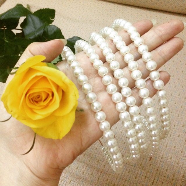 Cài tóc chuỗi hạt handmade