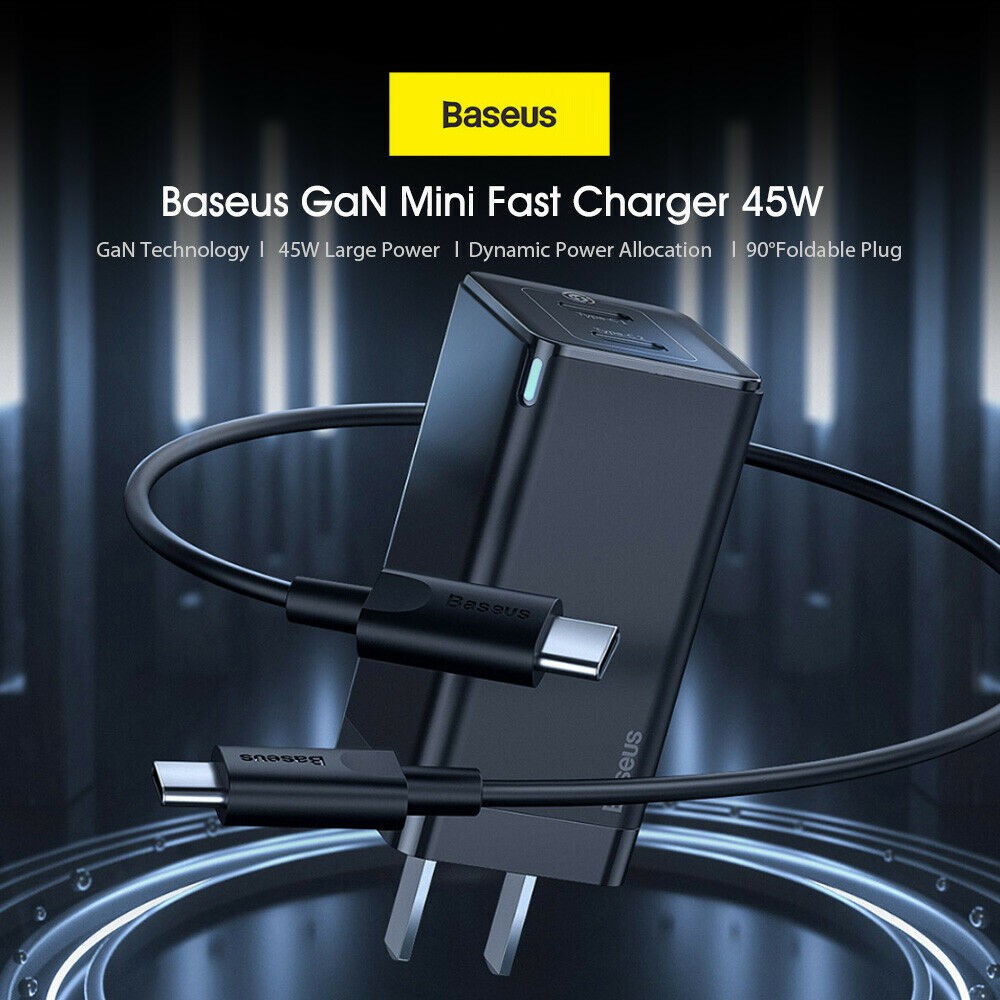 Bộ sạc nhanh thế hệ mới Baseus GaN2 Pro 65W Mini Travel Quick Charger  GaN 65W / GaN 65W Lite  /45W  cho Smartphone | BigBuy360 - bigbuy360.vn