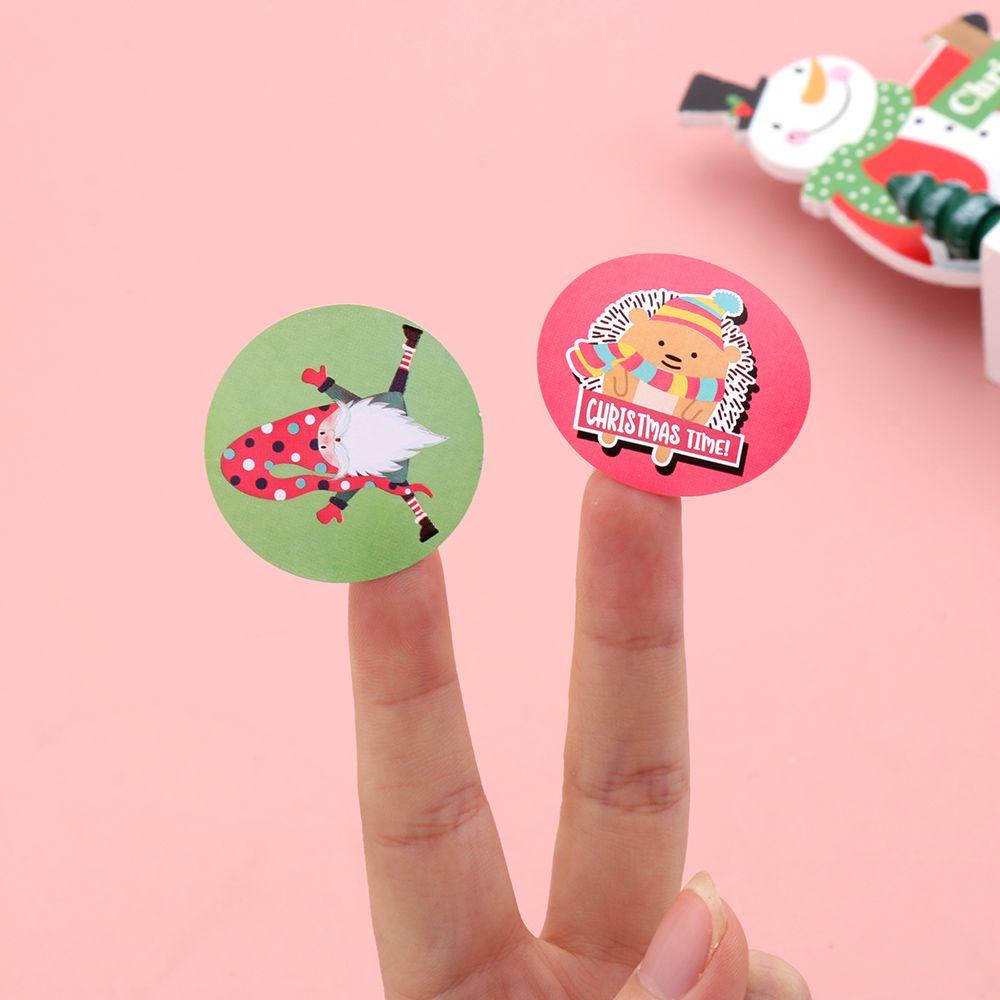 CHOOKEY Nhãn Dán Trang Trí Gói Quà Họa Tiết Giáng Sinh Dễ Thương