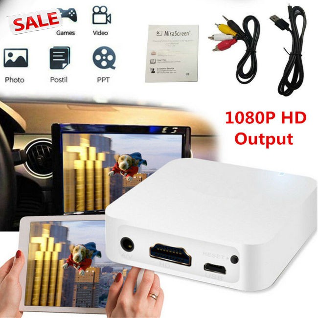 Thiết bị phản chiếu màn hình trên xe hơi DLNA Miracast Android iOS kết nối wifi