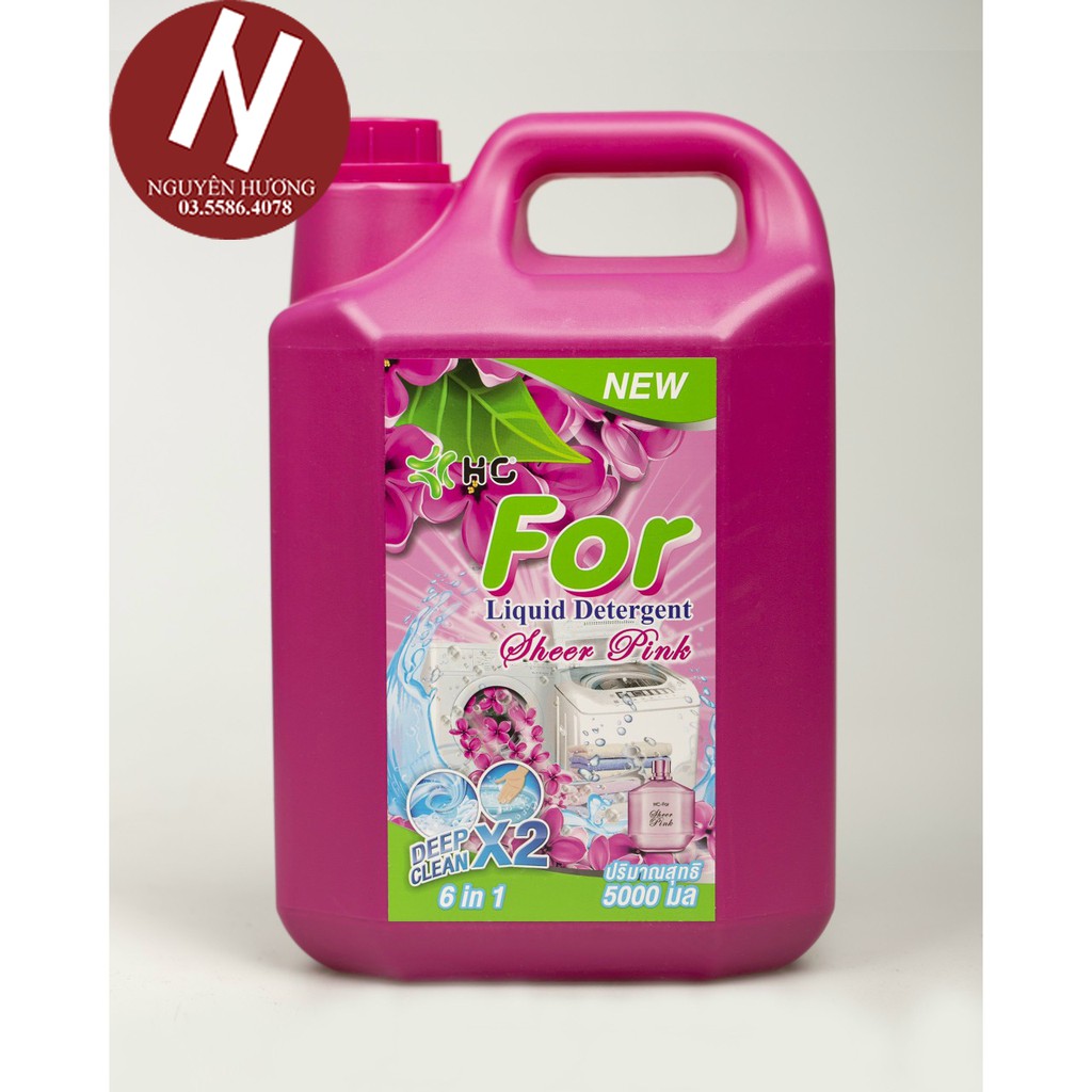 Nước giặt Hc For Sheer Pink 5000ml | Nước giặt Thái Lan