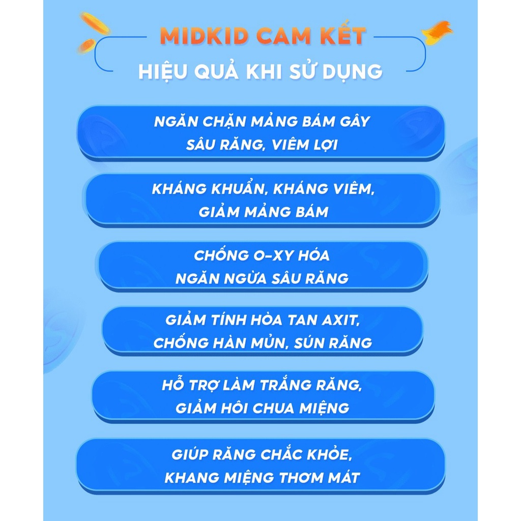 Combo 2 hộp Xịt chống sâu răng thương hiệu Midkid phù hợp cho trẻ em từ 1 tuổi giúp bảo vệ men răng, ngăn ngừa ố vàng