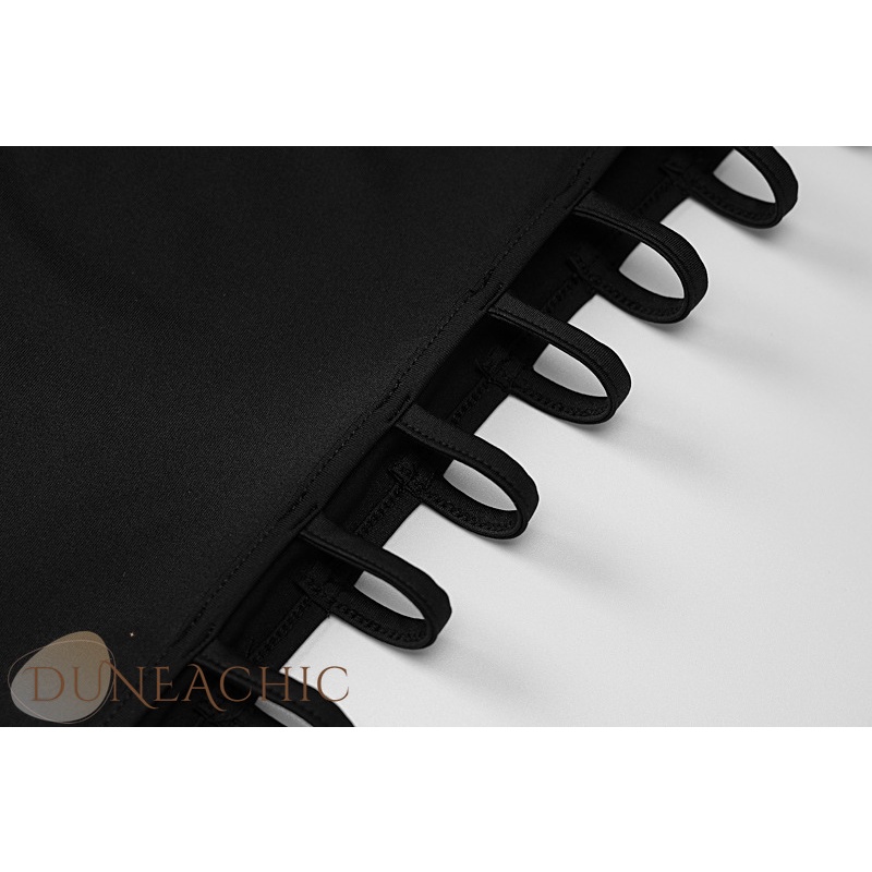 DUNEA Đầm hai dây màu trơn quyến rũ thời trang dự tiệc dành cho nữ