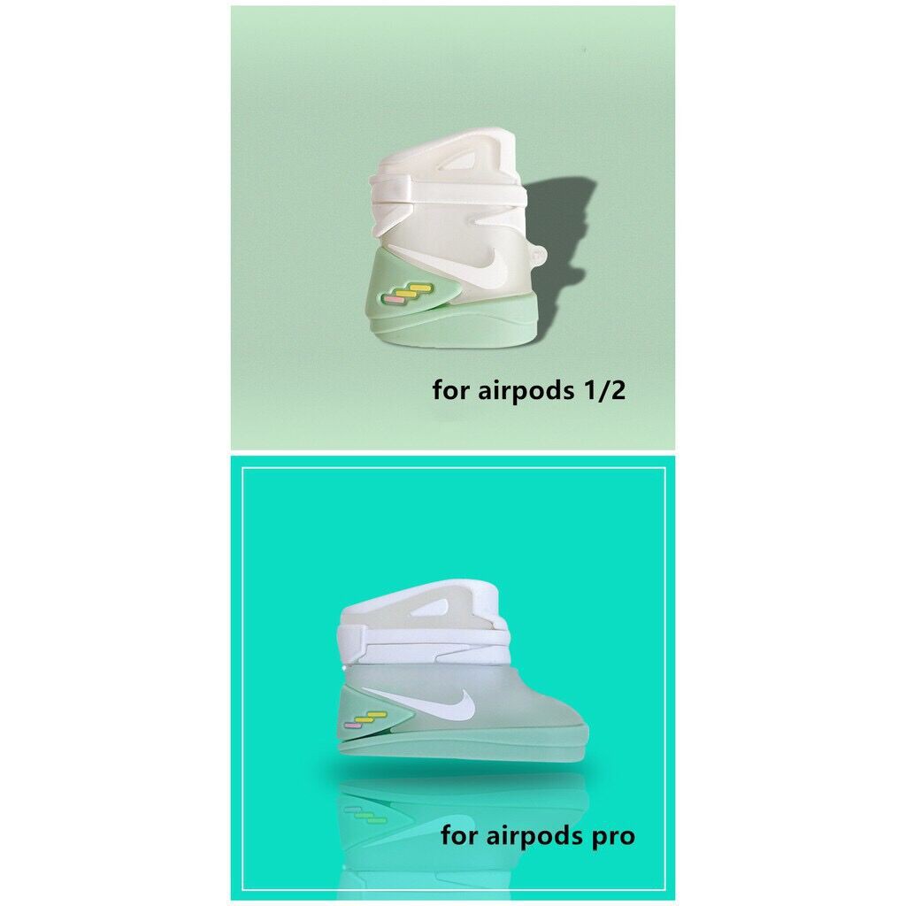 Vỏ bảo vệ hộp sạc tai nghe Airpods pro hình giày Nike Air màu phát sáng