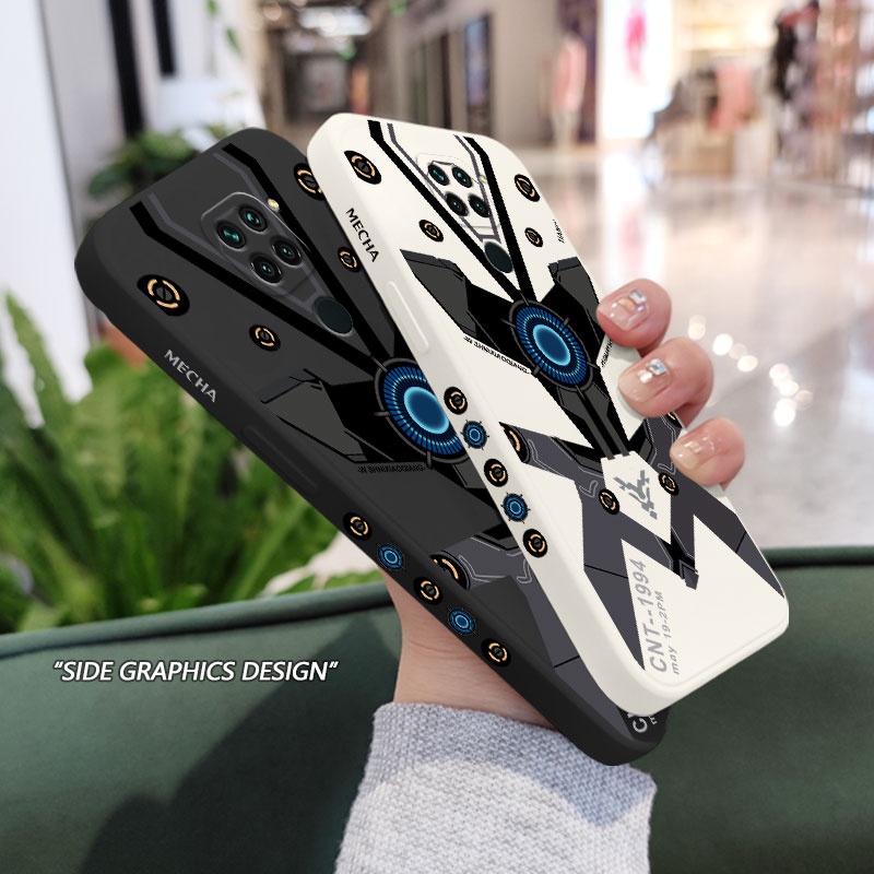 Ốp Điện Thoại Cảm Giác Chạm Thoải Mái Phong Cách Mech Cho Xiaomi Redmi Note 9 8 7 Pro Max 9Pro 9S 9T