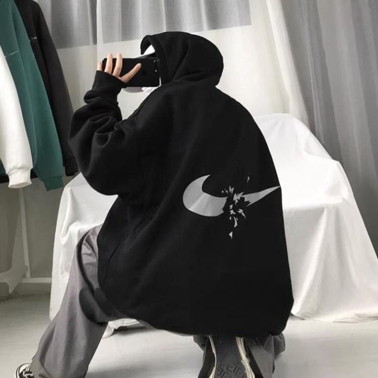 Áo nỉ Hoodie phản quang chữ EKIN Gẫy [FREESHIP] Áo nỉ dày dặn, áo nỉ nam nữ đẹp, áo hoodie, áo đôi | BigBuy360 - bigbuy360.vn