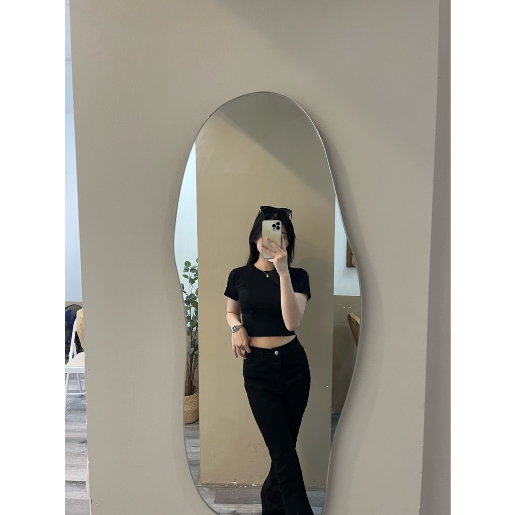 [Ảnh thật/Video] Áo croptop thun zip cổ tròn - 29feb.closet - A42