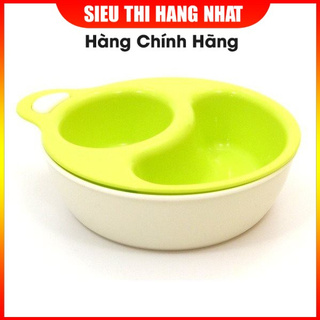 Bát ăn chia ngăn cho bé màu hồng - xanh