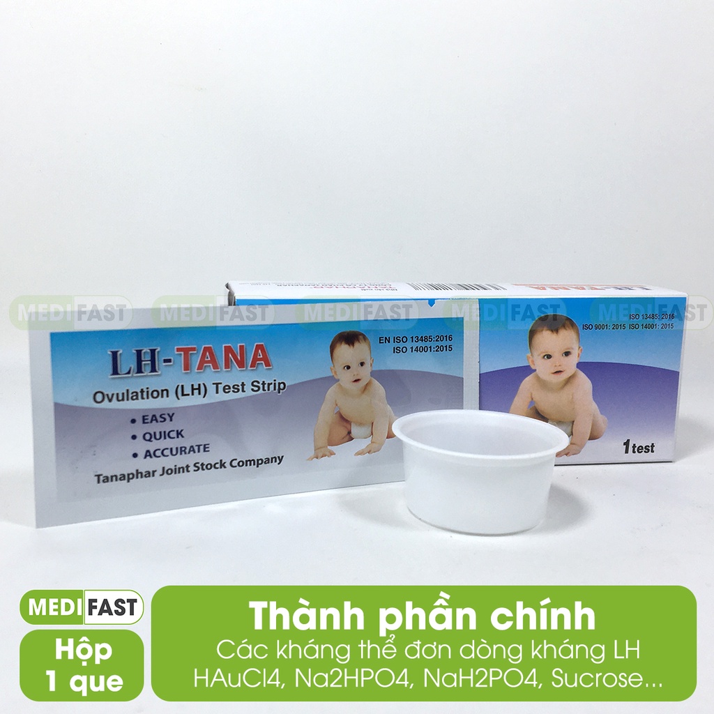 Dụng cụ phát hiện ngày rụng trứng LH - TANA - Hộp 1 que - Phát hiện nhanh, chính xác