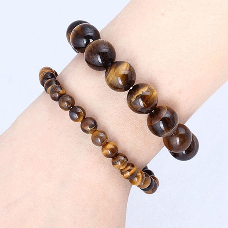 Vòng tay may mắn xâu hạt đá tự nhiên