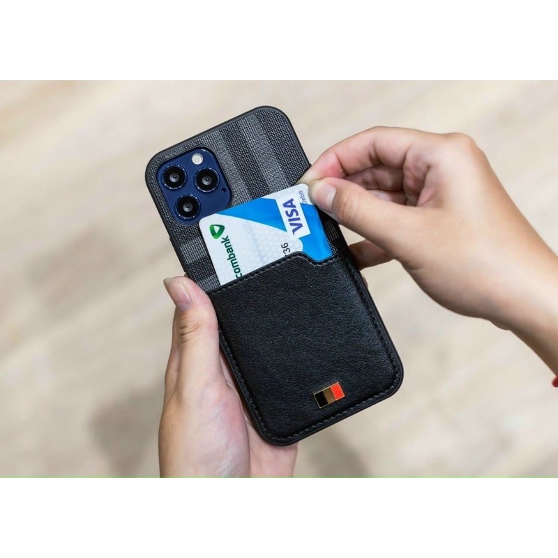 Ốp lưng Da Mentor có ngăn nhét thẻ cho iPhone 15 Pro Max, 14, 14 Plus, 13 pro max,12 , 11 , XS max,7plus 8 Chính hãng
