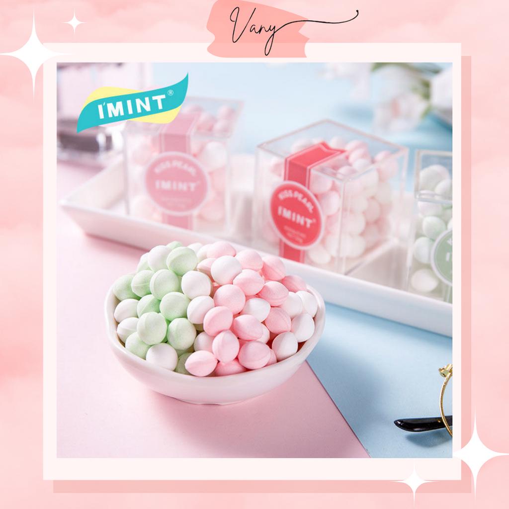 Kẹo Ngậm Không Đường Vị Hoa Hồng Vải Hoa Nhài Nho Kiss Me IMINT Thơm Miệng