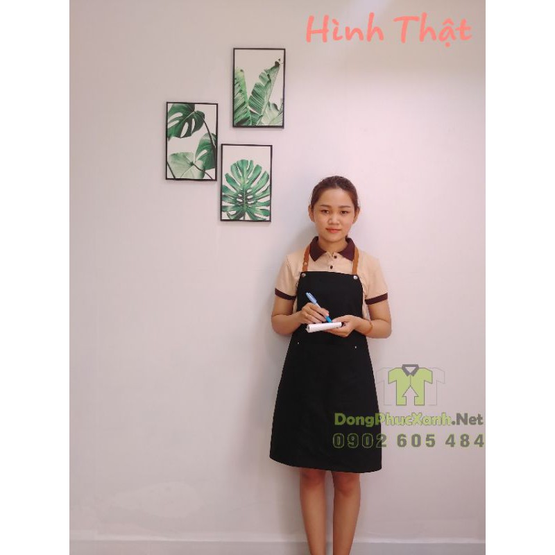 Tạp dề pha chế cao cấp Tạp dề phục vụ đẹp nam nữ tạp dề pha chế tạp dề phục vụ cao cấp