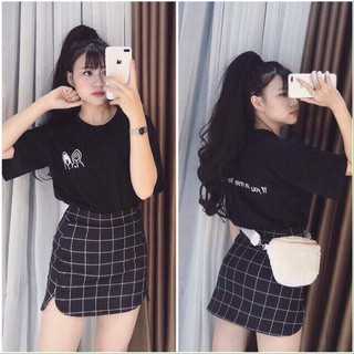 Set 2 cô gái + chân váy