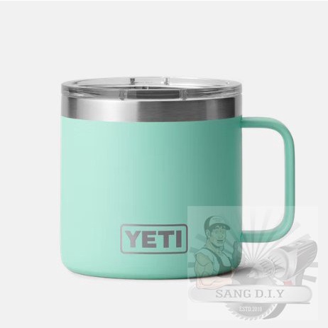 Ly Giữ Nhiệt YETI 'USA' Có Tay Cầm, Thép Không Gỉ Chính Hãng - Mug 14oz Nắp Magslider