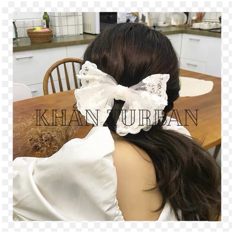 Kẹp tóc nơ phong cách hàn quốc xinh xắn