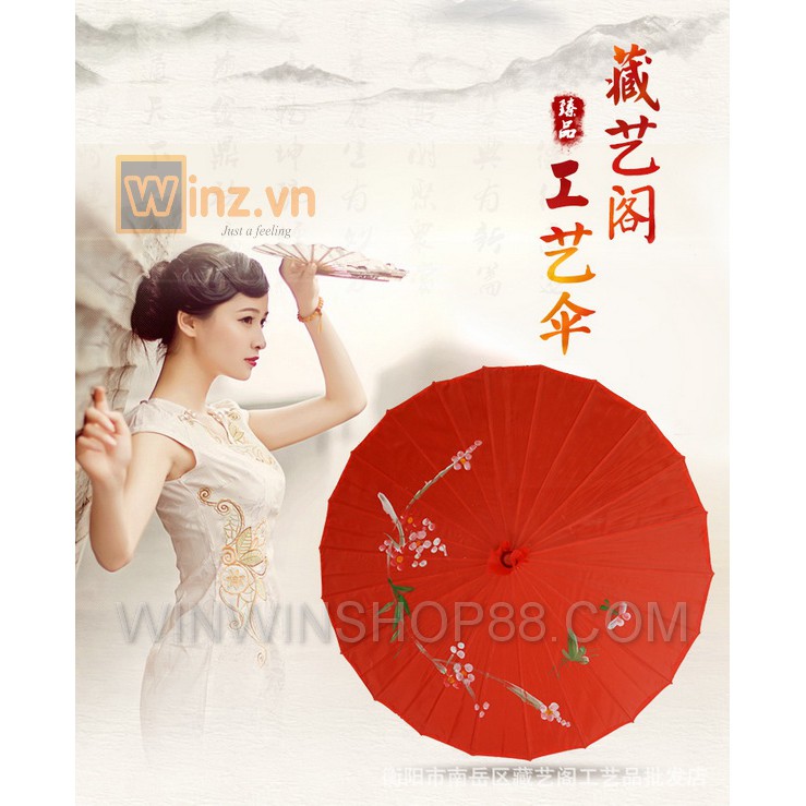 Dù cán gỗ Nhật Bản  - Muasamhot1208