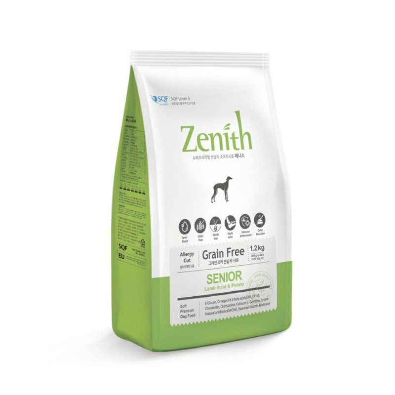 1.2kg thức ăn hạt mềm cho chó già Zenith