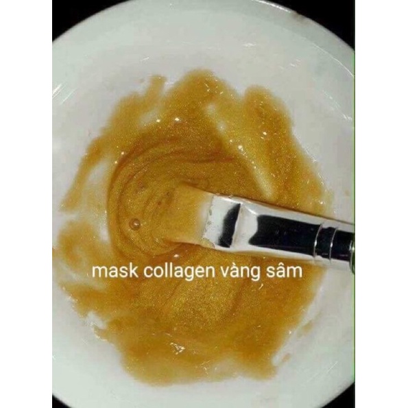 Bột mặt nạ collagen vàng sâm dạng dẻo thạch 100gr giúp da trắng hống tươi trẻ