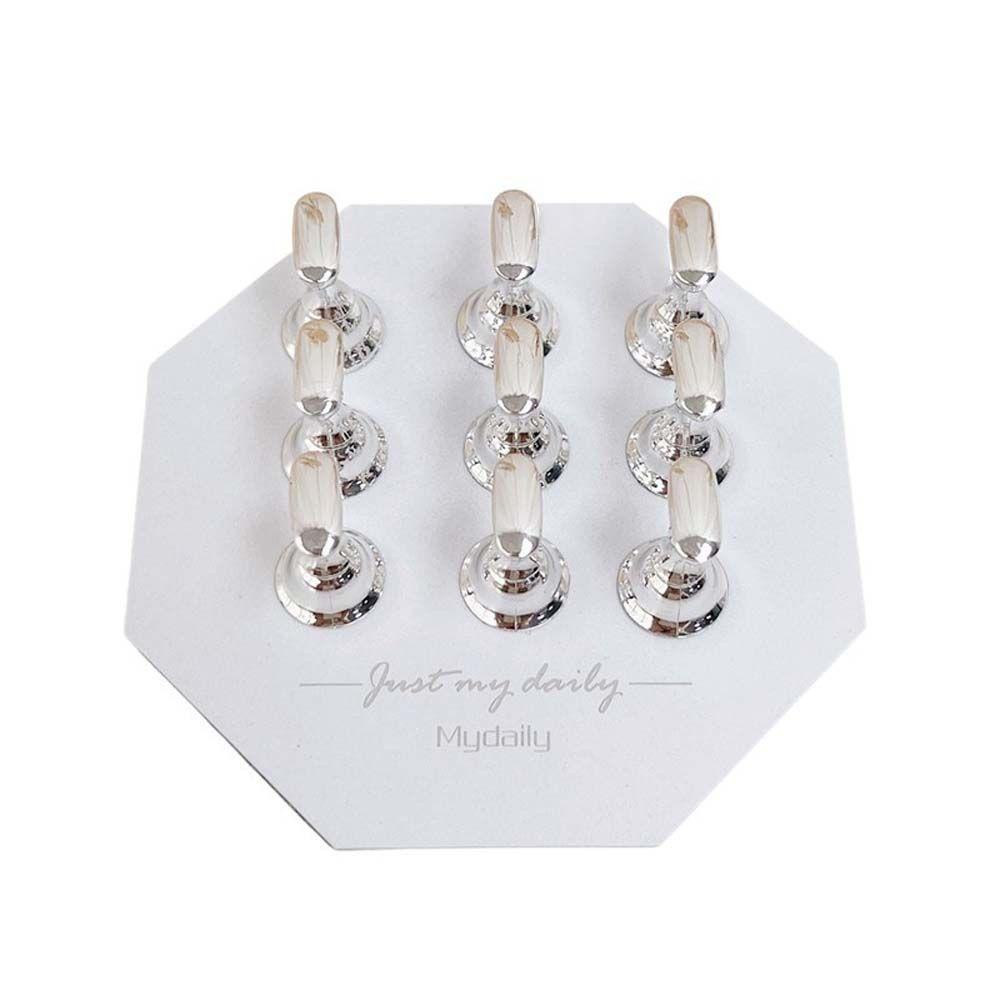 Bảng Thép Trưng Bày Móng Tay Giả Hình Lục Giác DIY