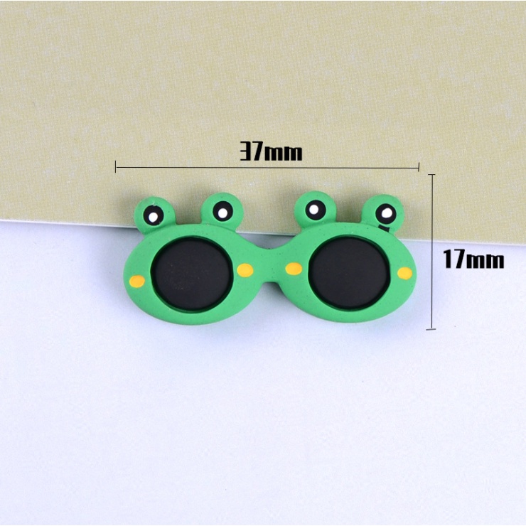 Charm mắt kính hình thú dễ thương sành điệu trang trí vỏ ốp điện thoại, DIY