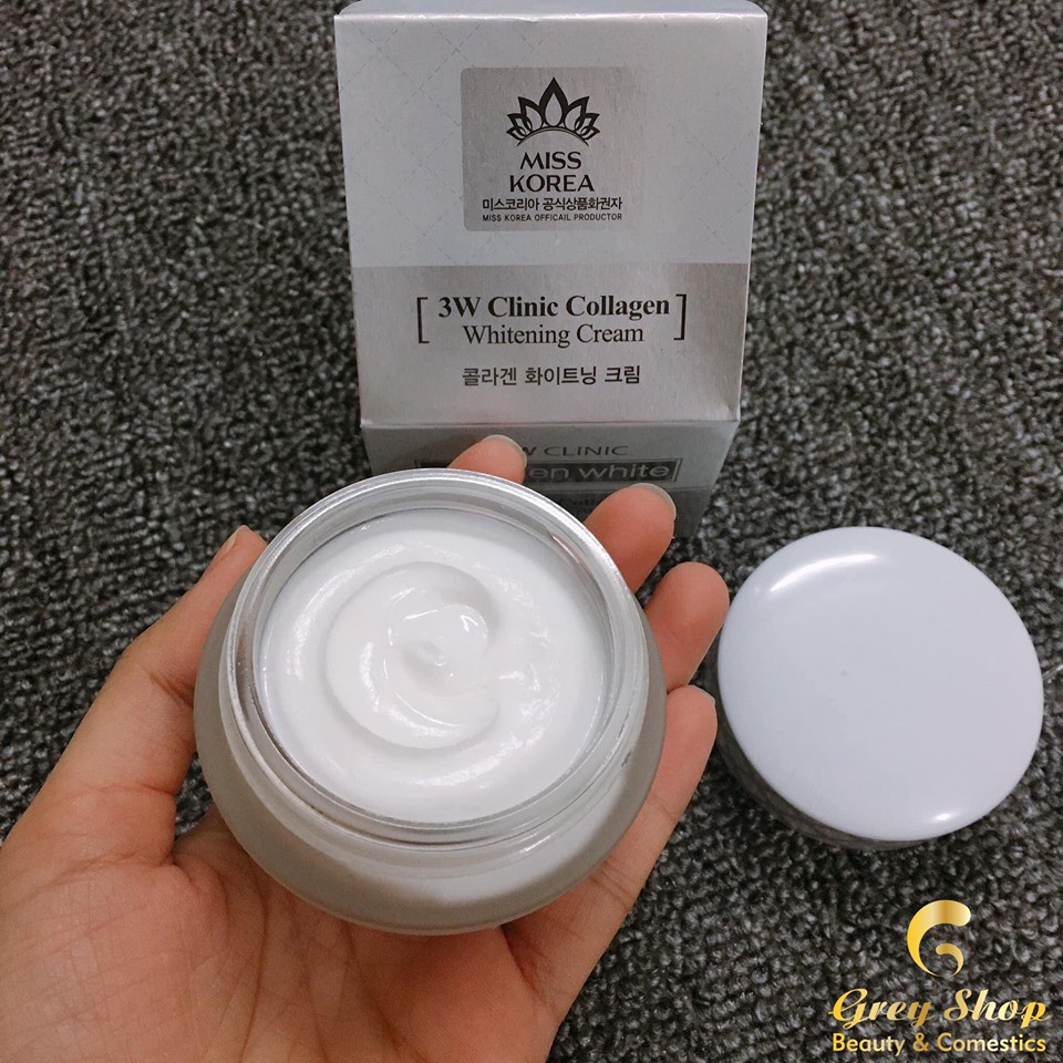 Kem dưỡng da collagen whitening cream 3W CLINIC.