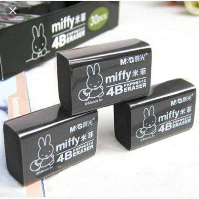 30 viên tẩy Miffy đen 4B