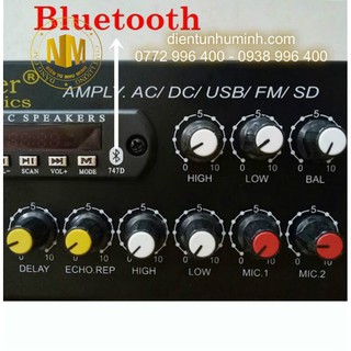 Ampli mini DC12V Có BLUETOOTH USB Califlower BX-2277