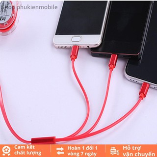 DÂY SẠC CO RÚT 3 ĐẦU | Lightning Type-C Micro USB