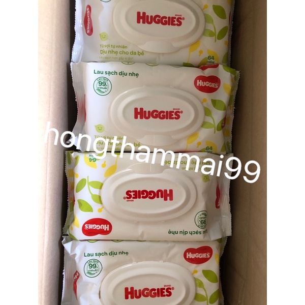 Khăn ướt huggies 64 tờ