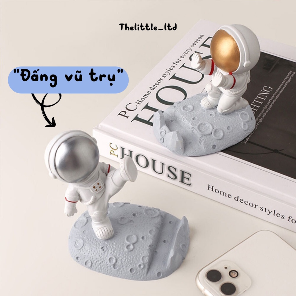 Giá đỡ điện thoại phi hành gia để bàn livestream trang trí bàn học hình dáng dễ thương