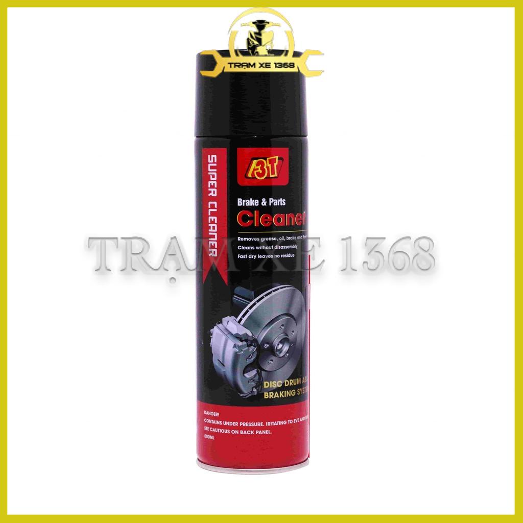 Chai Xịt Vệ Sinh Phanh Dĩa Bố Thắng Đĩa Xe Máy Ô Tô 3T 500ml Chất Lượng Hàn Quốc