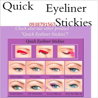 Bộ 48 Khuôn kẻ mí Eyeliner và tô bầu mắt Quick Eyeliner