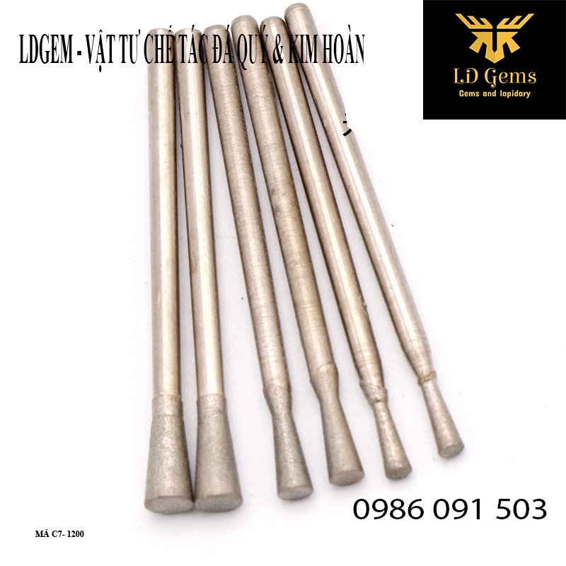 Mũi mài mịn  Cốt 2.35mm  chuyên dụng mài, chạm, khắc tượng ngọc, đá quý, đá thô, đá cảnh00
