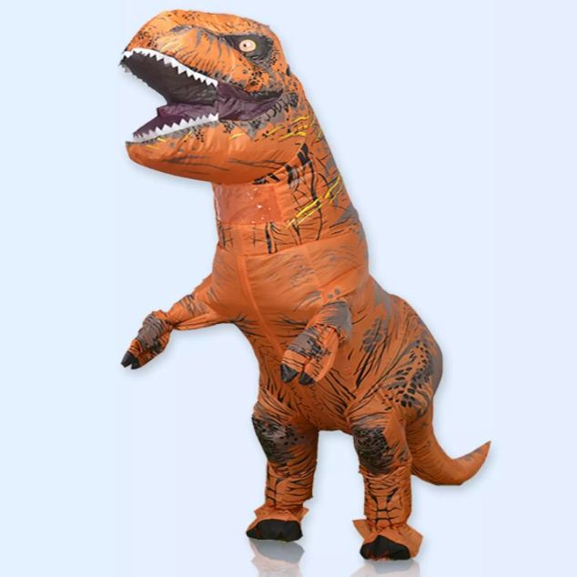 [Siêu Sale] Trang Phục Bơm Hơi Linh Vật T REX Chất Lượng Cao, Trang Phục Halloween Hóa Trang Khủng Long