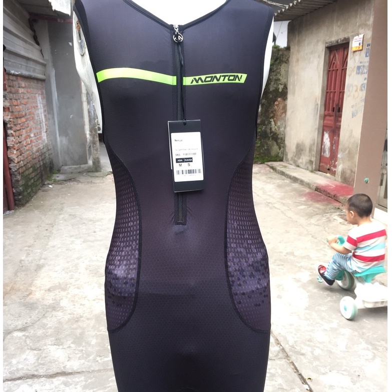 Quần áo liền Monton xe đạp ba lỗ Nenju