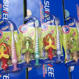 Bàn Chải Đánh Răng Cho Bé SUREE Thái Lan tặng kèm Máy Bay Đồ Chơi