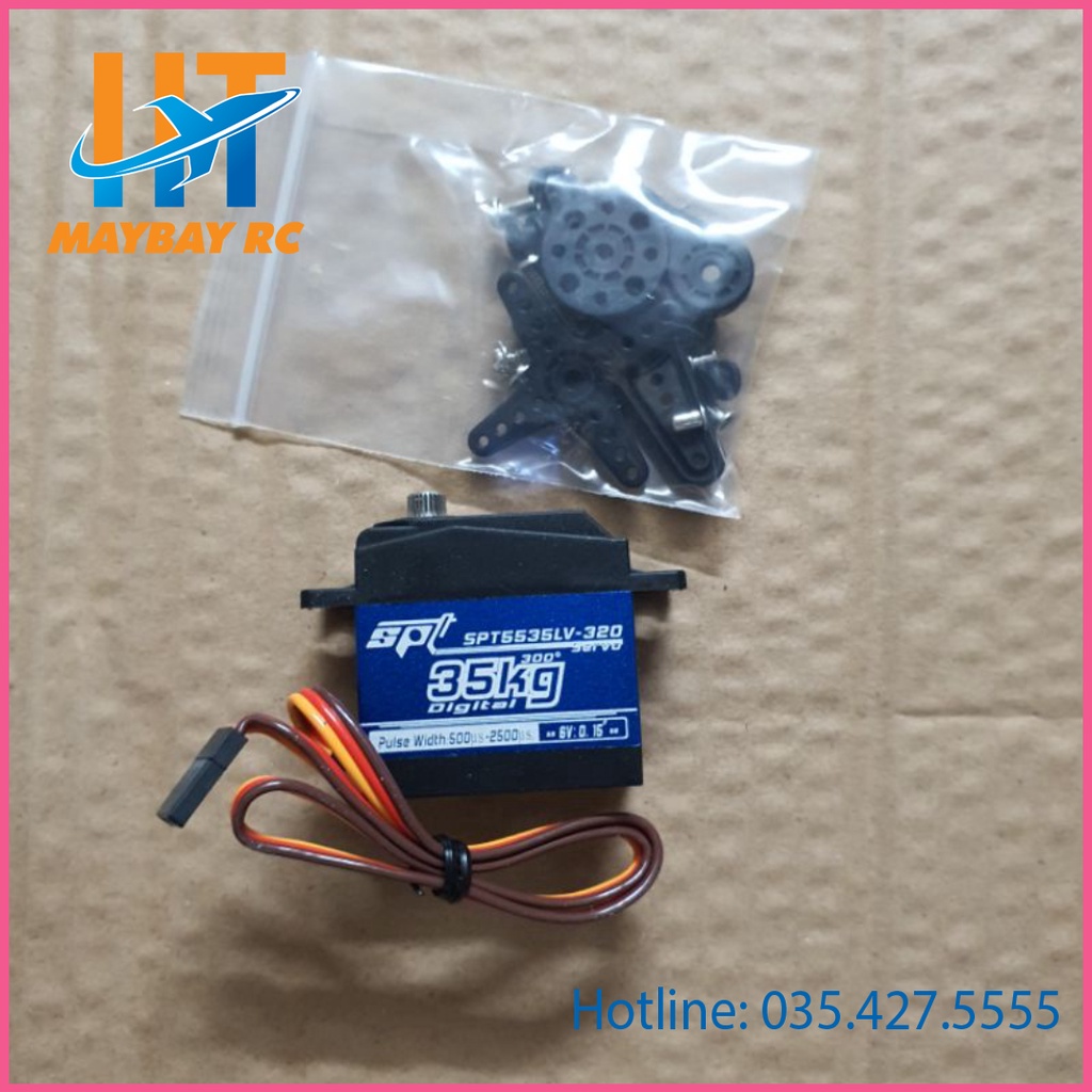 SPT5535LV-320 35KG Bánh răng kim loại mô-men xoắn lớn Servo kỹ thuật số cho robot RC