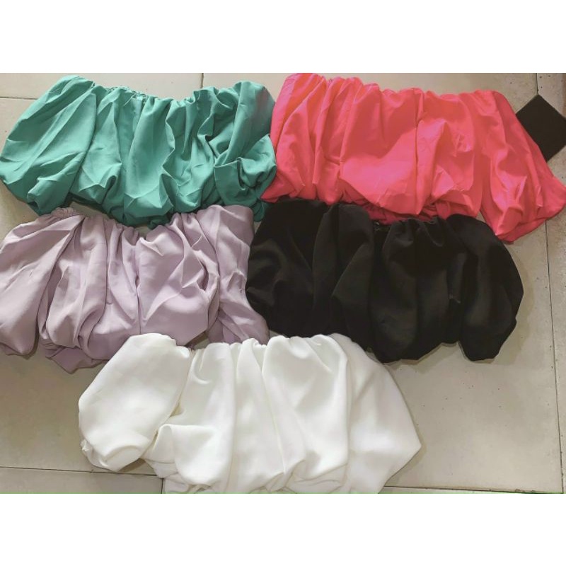 Áo croptop tay phồng về full màu MAMY060720