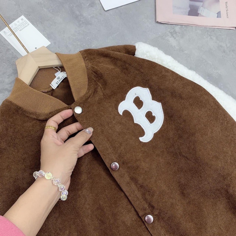 ÁO KHOÁC B NHUNG TĂM PHỐI TAY LÔNG | BigBuy360 - bigbuy360.vn