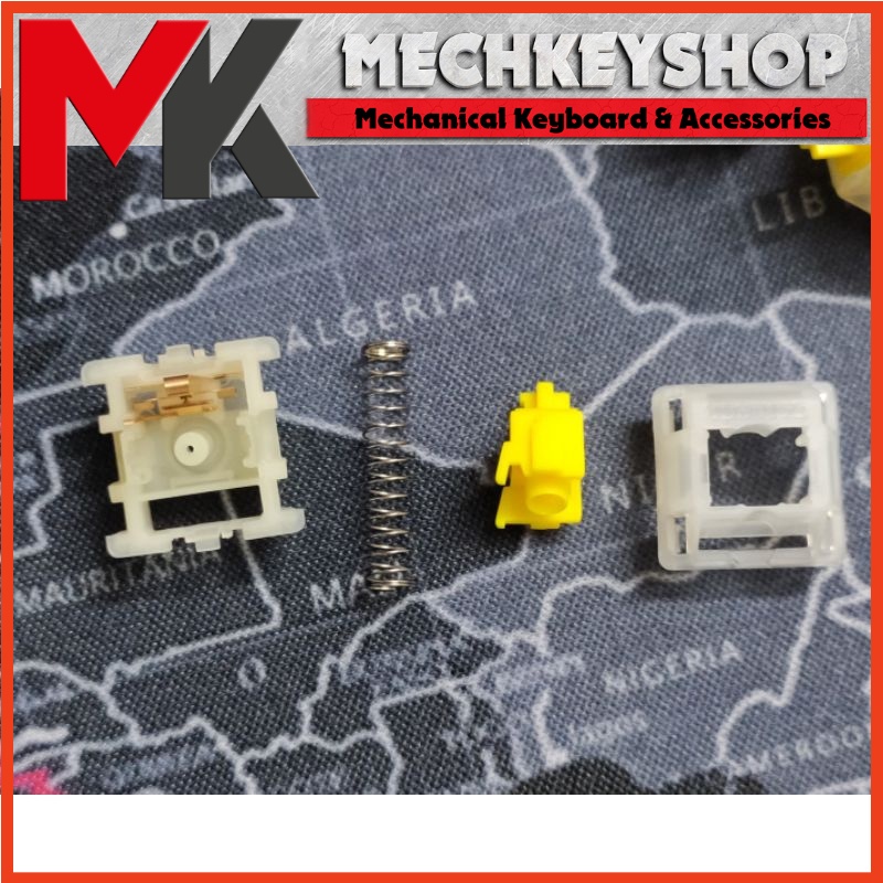 5 công tắc switch Gateron CAP Milky Yellow Linear 50g